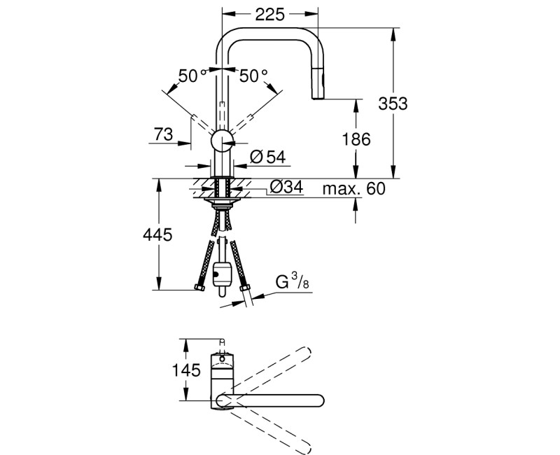 GROHE Minta Смеситель для мойки 32322AL2