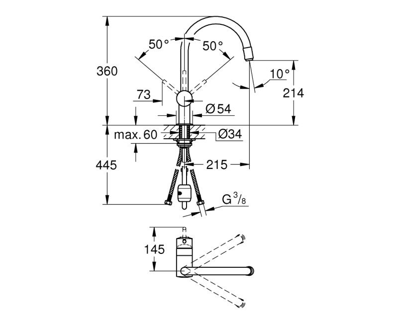 GROHE Minta Смеситель для мойки 32918DC0