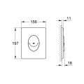 Grohe Skate Air Divrežīmu noskalošanas taustiņš, 38505P00