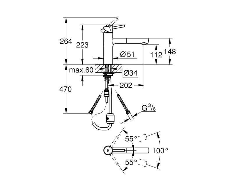 GROHE CONCETTO Смеситель для мойки 31129001