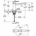 GROHE BauEdge Virtuves izlietnes jaucējkrāns 31693000