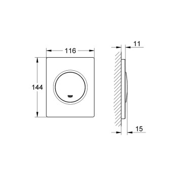 Grohe Nova Cosmopolitan Pisuāra poga, 38804000