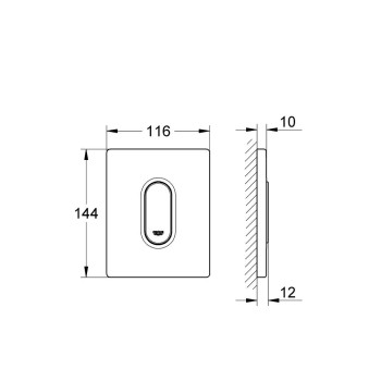 Grohe Arena Cosmopolitan Pisuāra poga, 38857000