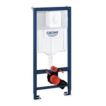 Tualetes poda komplekts Grohe taustiņš Skate Air balts 38505SH0, stiprinājumi, 500x230 mm, h=1130 mm