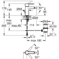 Grohe LINEARE Bidē jaucējkrāns, 33848001