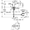 Grohe LINEARE Bidē jaucējkrāns, 33848DC1