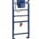 Montāžas rāmis Grohe pisuāram Rapid SL, 500x100 mm, h=1130mm, ar Rapido U skalošanas mehānismu