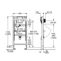 Grohe Rapid SL Монтажный элемент для писсуара, 38786001