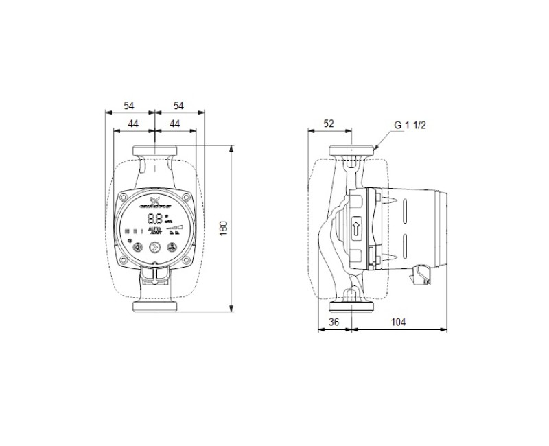 Grundfos Cirkulācijas sūknis Alpha 2 25-40 180, 99411165