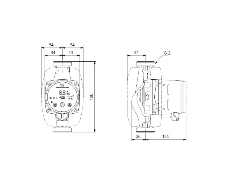 Grundfos Cirkulācijas sūknis Alpha 2 32-60 180, 99411221
