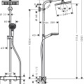 Hansgrohe Crometta E 240 dušas komplekts 27271000