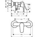 Hansgrohe Talis E Dušas jaucējkrāns, 71760140