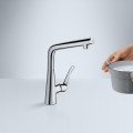 Hansgrohe Metris Select Virtuves jaucējkrāns 320, 14883800