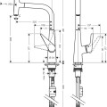 Hansgrohe Talis Select S Смеситель для кухни 300, 72821800