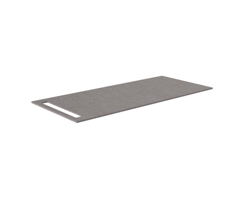 Darbo paviršius Kame Universal HPL su rankšluosčių laikikliu 110cm, Pilkas mėnulis WP-1/10-3/H12