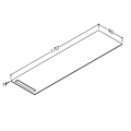 Kame Kompakta HPL darba virsma 170cm, WP-1/16-3/H15