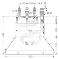 Hansgrohe Скрытая часть смесителя на ванну, 4 отверстия 13444180