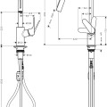Hansgrohe Talis M41 Virtuves jaucējkrāns, 31815800