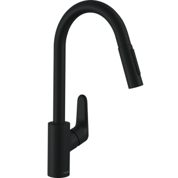 Смеситель для кухонной мойки Hansgrohe Focus M41 240 2jet, с выдвижной головкой, хром