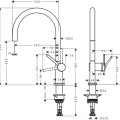 Hansgrohe Talis M54 Virtuves jaucējkrāns, 72804800