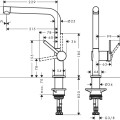 Hansgrohe Talis M54 Virtuves jaucējkrāns, 72840000