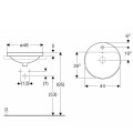 Vonios kambario kriauklė Geberit VariForm Įmontuojama 48cm, 500.704.01.2