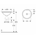 VariForm Раковина встраеваемая, 33cm, 500.744.01.2