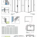 Radaway Stačiakampė dušo kabina Idea KDJ 100x90cm, 100L/90R