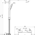 Dušo sistema Ideal Standard Ceratherm T50, A7230AA