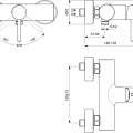 Ideal Standard Ceraline Dušas jaucējkrāns, hroms BC200AA