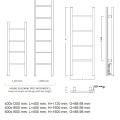 Primavera Электр. полотенцесушитель 500x1600мм 120W, чёрный С31