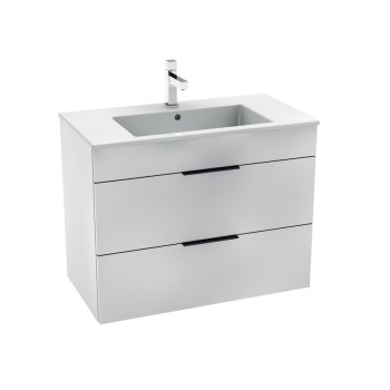 Vannas istabas skapītis ar izlietni Jika  Cube, 800x430 mm, h=607 mm, 2A, balts