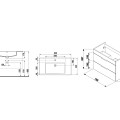 Jika Cube Vannas ist. skapītis ar izlietni 80cm, 453762