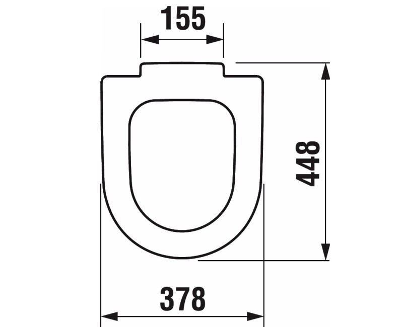 JIKA DEEP WC poda sēdriņķis, bez vāka H8932823000631