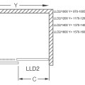 Roth Bīdāmās dušas durvis LLD2 1600mm