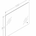 Kame GRACE Spogulis ar LED apgaismojumu 100x80cm, MRL/100-80