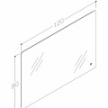 Kame GRACE Зеркало 120x80см, MRL/120-80