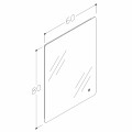 Kame GRACE Spogulis ar LED apgaismojumu 60x80cm, MRL/60-80