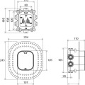 Įmontuojamas mechanizmas Ravak R-box Vari, X070139