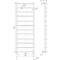Mario Полотенцесушитель Classic 1200x430/400мм