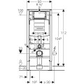 Montāžas rāmis Geberit WC podam Duofix Sigma, 111.300.00.5