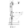 Montāžas rāmis Geberit WC podam Duofix Sigma, 111.300.00.5
