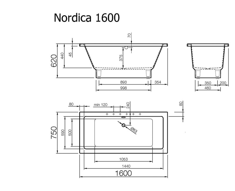 Vispool Vanna NORDICA 160x75