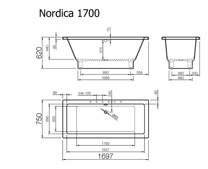 Vispool Vanna NORDICA 170x75
