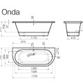 Vispool Vanna ONDA 175x76