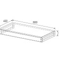 PAA SOLID Plaukts po kriaukle 800x450x96, ąžuolas