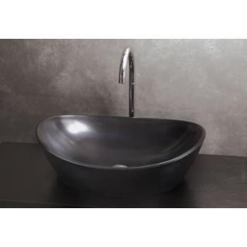 Izlietne PAA AMORE SilkStone 600x370mm Grafīta