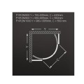 Roltechnik Душевой уголок полукруглый PXR2N 1000