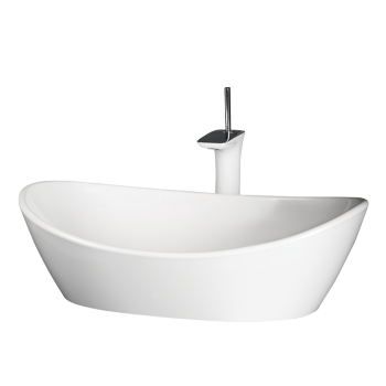 PAA IAMO/00 Amore kriauklė akmens masės 600x370mm balta
