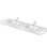 Praustuvė PAA LONG STEP DUO Akmens masė 2010x490mm, Balta
